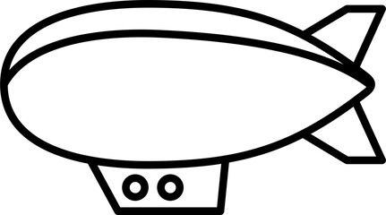 Zappelin Hot Air Ballon Line Style