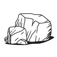 Stone Hand Drawn icon