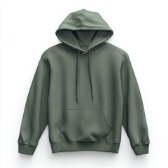 realistic high quality Green hoodie mockup isolated