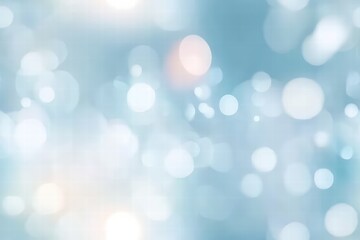 Obraz premium Abstract Blue Blurred Background with Soft Light Bokeh Effects for Use in Digital Design and Creative Projects