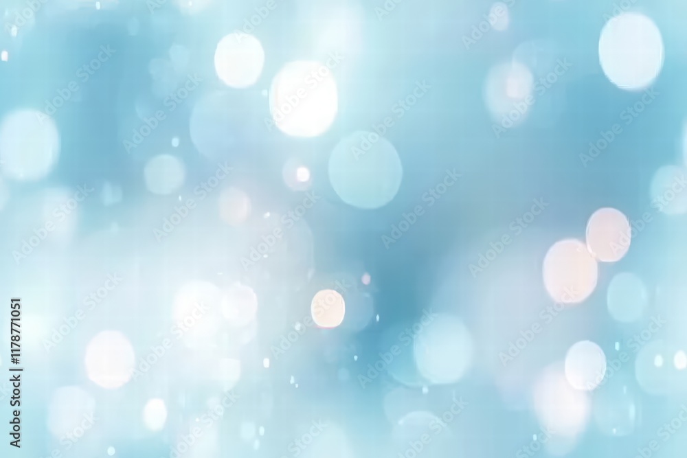 Poster abstract blue background with blurred light circles and soft highlights for creative and elegant des