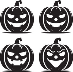 halloween pumpkin set