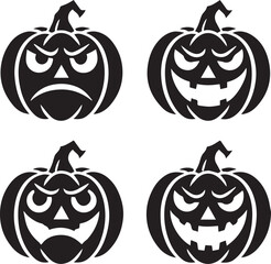 halloween pumpkin set