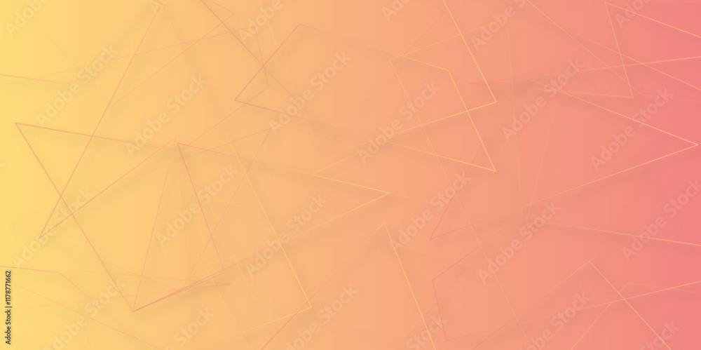 Aufkleber abstract background golden triangle stock line background. abstract artistic of geometric background