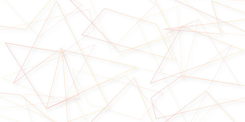 Abstract background golden triangle stock line background. abstract artistic of geometric background. geometric pattern texture. The graphic design elements with isometric shape blocks. vector. © Saiful