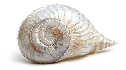 Stunning Spiral Seashell: A Close-Up of Nature's Art
