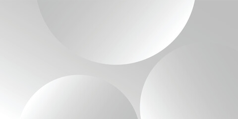 A minimalist abstract background featuring overlapping curves and circular shapes in various art