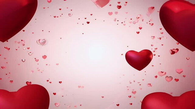 3D cinematic Valentine&rsquo;s frame featuring red arts floating slowly romantic ambiance beautifully rendered visuals