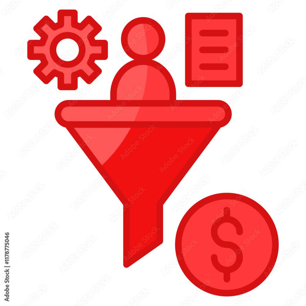 Poster conversion icon element for design