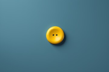 yellow button on a blue background