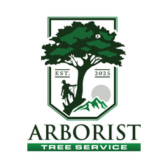 Arborist Tree Services Logo Design.