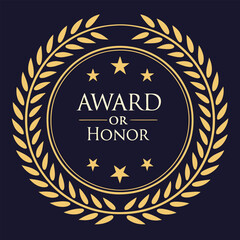 Luxury achievement badge logo vector illustration featuring elegant and ornate designs, ideal for corporate branding and professional business identity projects.