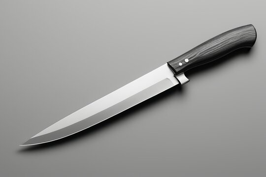 there is a knife that is sitting on a table