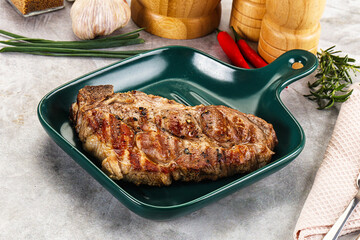 Grilled pork sirloin for dinner