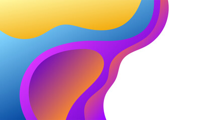 ABSTRACT BACKGROUND ELEGANT GRADIENT SMOOTH LIQUID COLORFUL DESIGN WITH HAND DRAWN SHAPES VECTOR TEMPLATE GOOD FOR MODERN WEBSITE, WALLPAPER, COVER DESIGN 