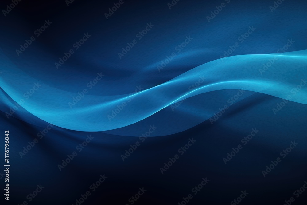 Aufkleber elegant abstract blue background with flowing waves and smooth textures suitable for modern digital 