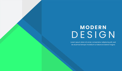 Blue and green abstract geometric background vector illustration