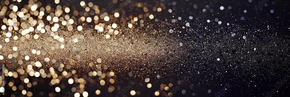 Poster abstract glittering background with bokeh effects and glimmering particles for creative design and a
