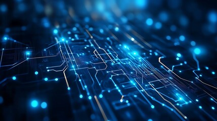 Abstract Digital Circuitry Background