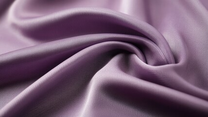 Obraz premium Smooth, folded, lavender fabric displaying soft sheen