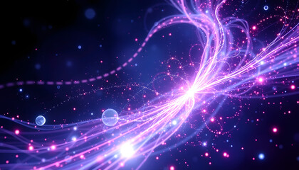 Obraz premium antimatter and antiparticles background, with white tones