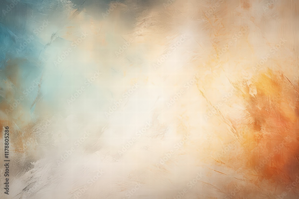 Poster abstract colorful background with soft brush strokes and a blend of warm and cool tones for creative