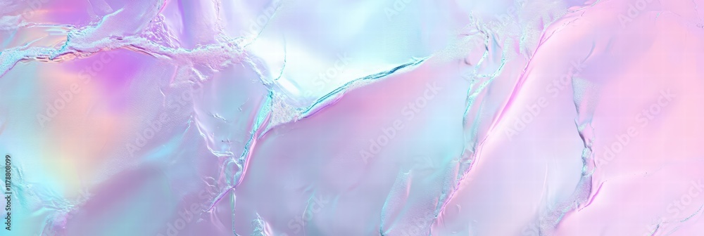 Aufkleber trendy holographic abstract background with iridescent patterns in soft pastel shades for modern des