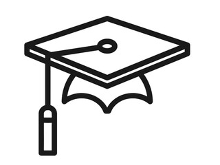 graduation cap on a white
