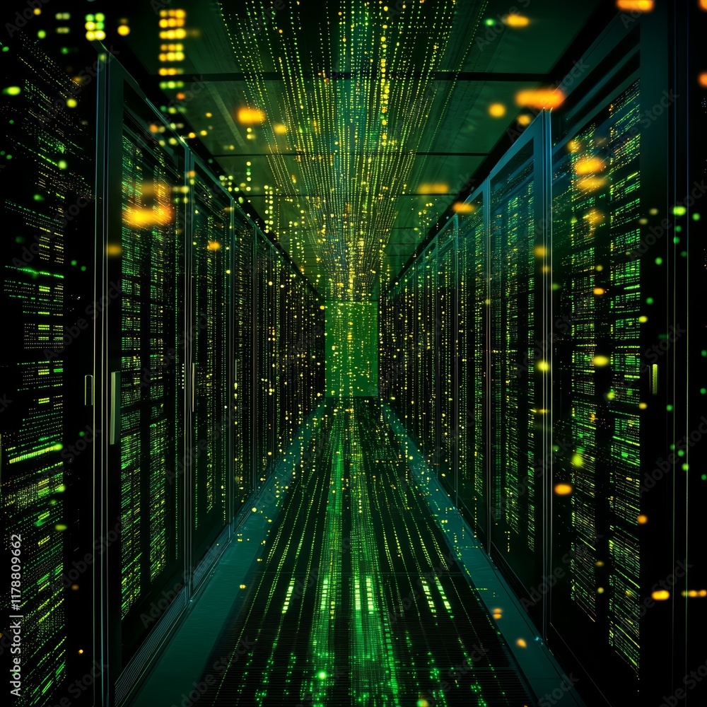 Poster Immersive Digital Data Network Experience with Big Data Visualization in a High-Tech Data Center Environment