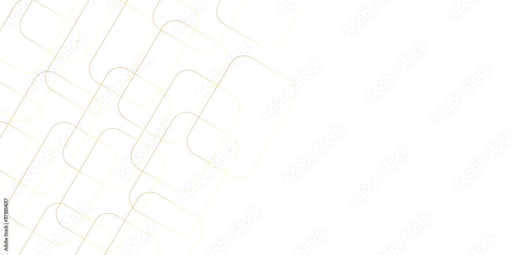 Poster modern minimal and clean white gold background with realistic line wave geometric circle shape, abst