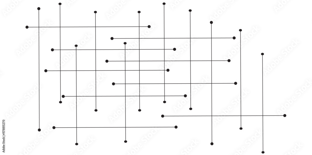 Poster abstract lines in grey and white tone of many squares and rectangle shapes on white background. meta