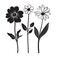 Design of a Beautiful Flower - Vector Illustration