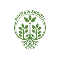 Obraz premium Green Tree Logo Design 