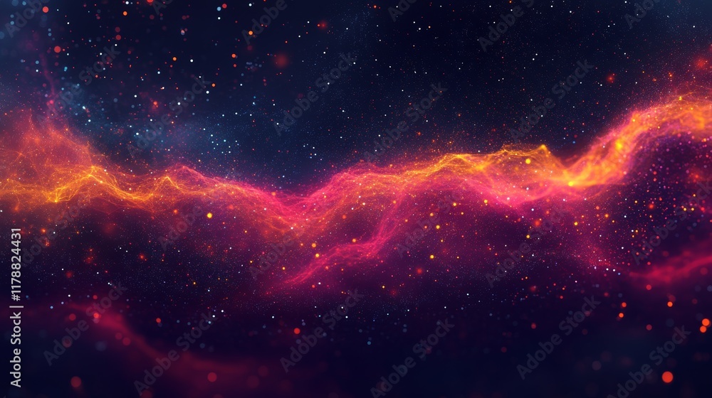 Poster stunning abstract background for data visualization and analysis with vibrant color patterns and cos