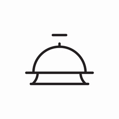 Restaurant food service cover icon vector sign