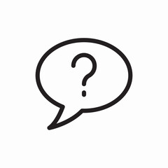 Question mark help support icon vector sign