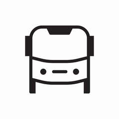 bus transport icon vector sign