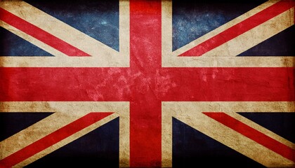 Fototapeta premium Old Vintage United Kingdom Flag