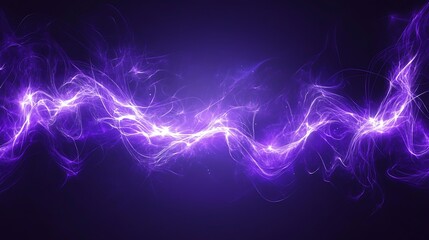 Obraz premium Abstract Purple Energy Wave Swirling Light Background