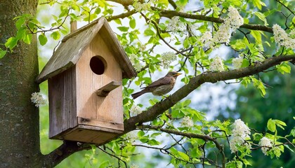 bird house on tree