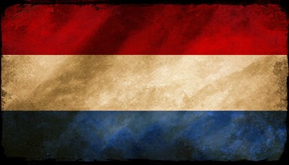 Old Vintage Netherlands Flag 