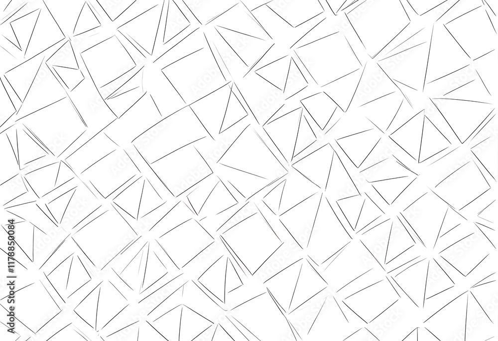 Poster abstract geometric pattern with interlocking shapes. a seamless pattern of interlocking geometric sh