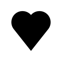 Love heart vector ivon on white background