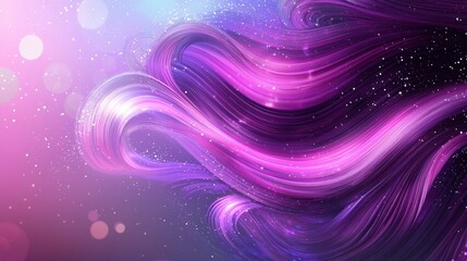 Purple Galaxy Hair: A Cosmic Swirl of Color and Light