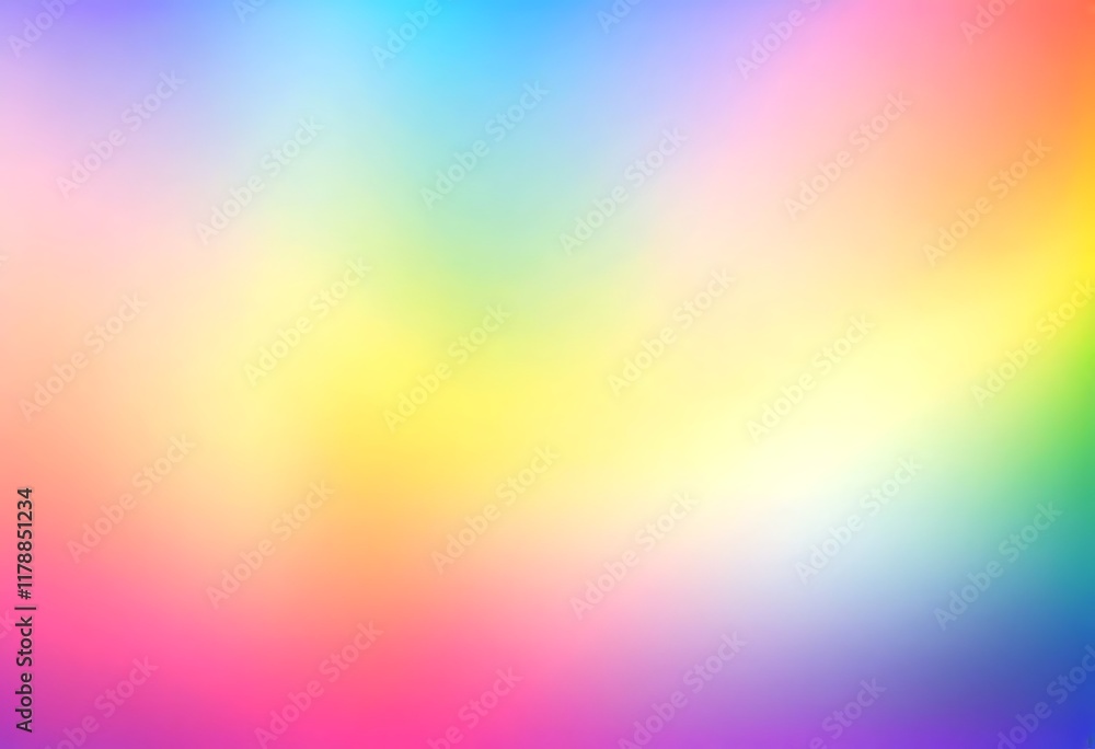 Poster vibrant rainbow gradient background image. this image features a smooth colorful rainbow gradient
