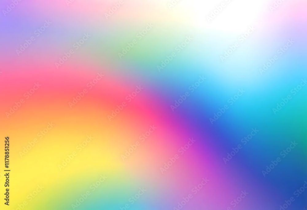 Poster vibrant rainbow gradient background image. a smooth colorful gradient background showcasing a blend 