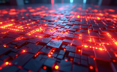 Obraz premium An abstract, intricate network of lines and shapes, creating a mesmerizing and dynamic visual pattern.