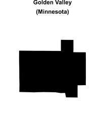 Golden Valley (Minnesota) blank outline map