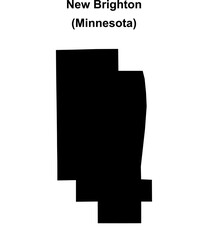 New Brighton (Minnesota) blank outline map