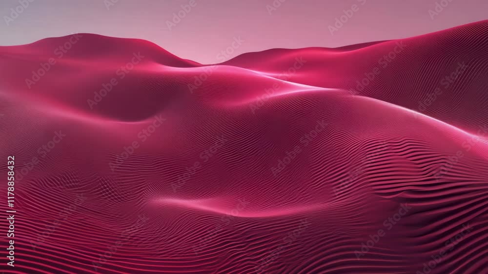 Poster abstract gradient particle waves seamlessly flowing with soft purple light and bokeh. orange and blu